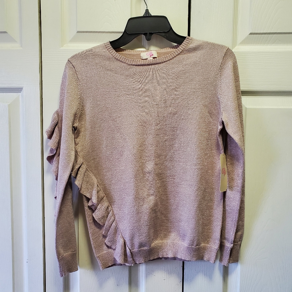 GB Girls Shimmer Sweater Size L NWT